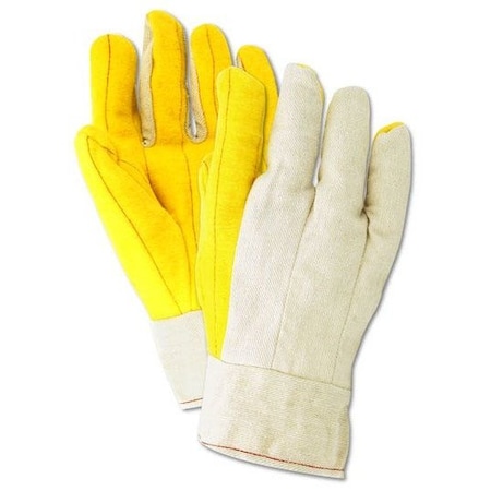 MAGID MultiMaster 18 oz Double Palm Gloves with Band Top Cuff, 12PK 64BT